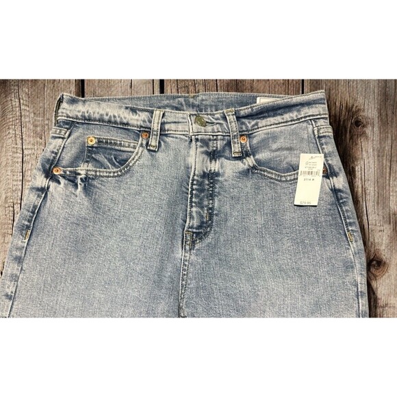 GAP Women’s 27 4R Kick Fit High Rise Jeans Light Wash Raw Hem NWT - Picture 2 of 7